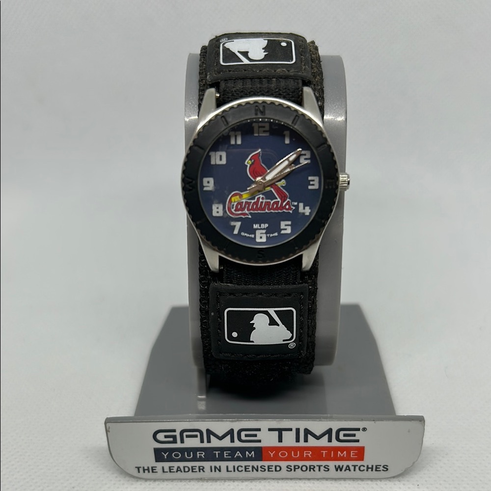 Game Time Cardinals Black and Silver Watch #1